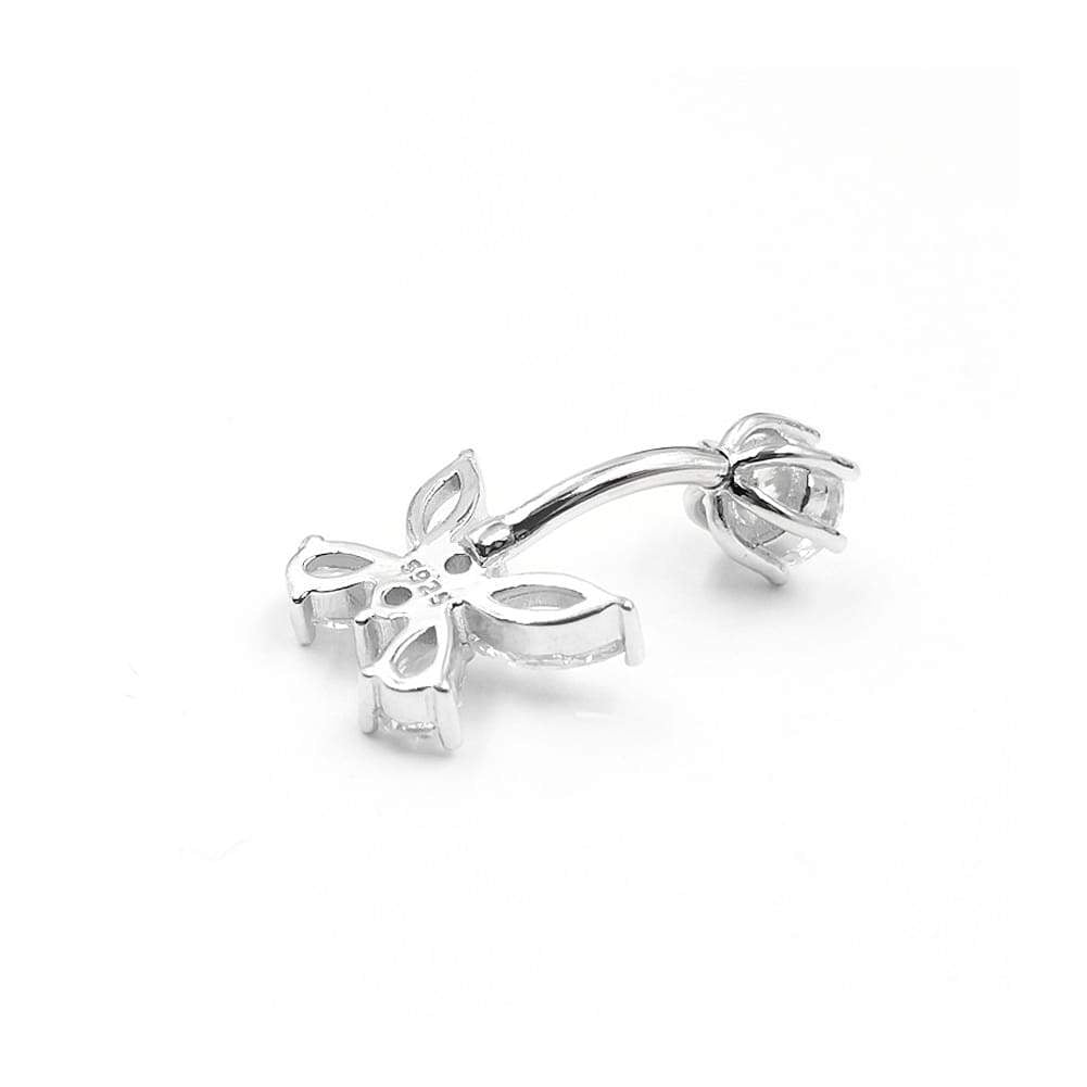 Arardo 925 Sterling Silver 14G Belly Button Rings Navel Rings Belly Rings Belly Body Piercing Jewelry Butterfly AB0142-1