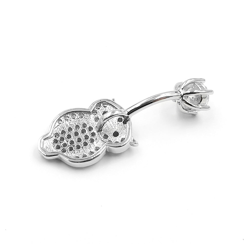 Arardo 925 Sterling Silver 14G Belly Button Rings Navel Rings Belly Rings Belly Body Piercing Jewelry Wise Owl AB0145