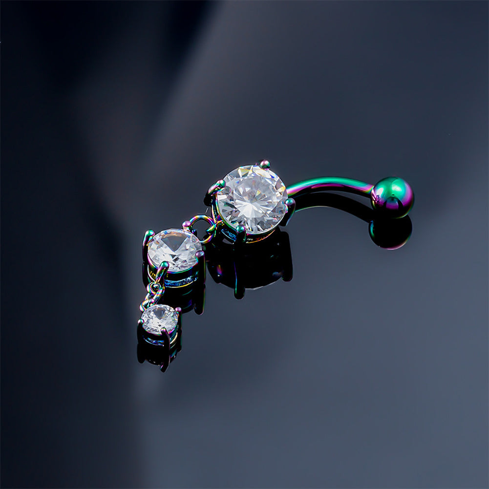 Arardo Dangle Belly Button Rings Set 14G Navel Rings 316L Stainless Steel Belly Rings Body Piercing Jewelry BR13
