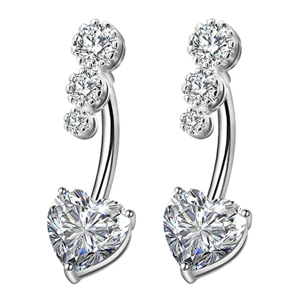 Arardo 316L Stainless Steel 14G Belly Button Rings Set Navel Rings Belly Rings Belly Body Piercing Jewelry BR23