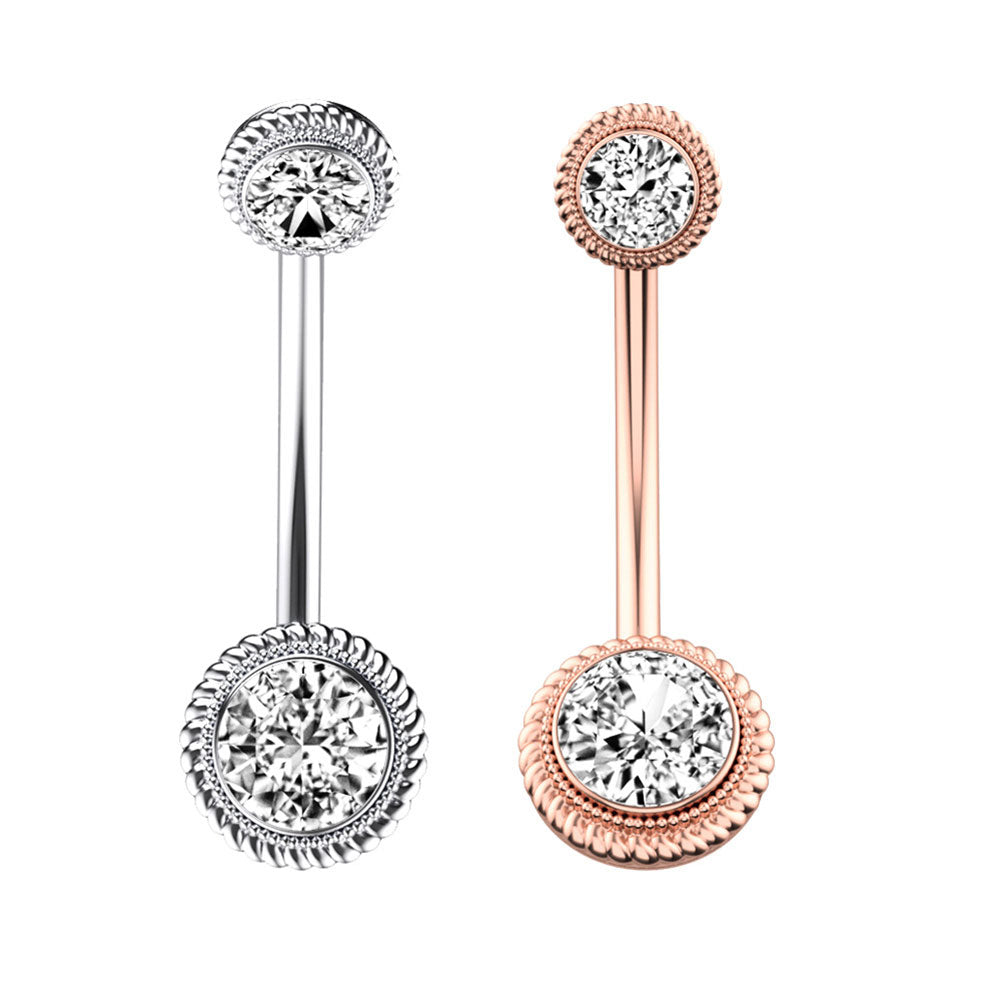 Arardo 316L Stainless Steel 14G Belly Button Rings Set Navel Rings Belly Rings Belly Body Piercing Jewelry BR6