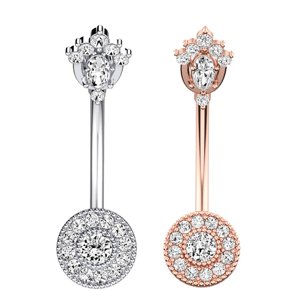 Arardo 316L Stainless Steel 14G Belly Button Rings Set Navel Rings Belly Rings Belly Body Piercing Jewelry BR8