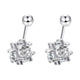 Sterling Silver Crystal Flower Tragus Earrings  3 Pack  Icing US