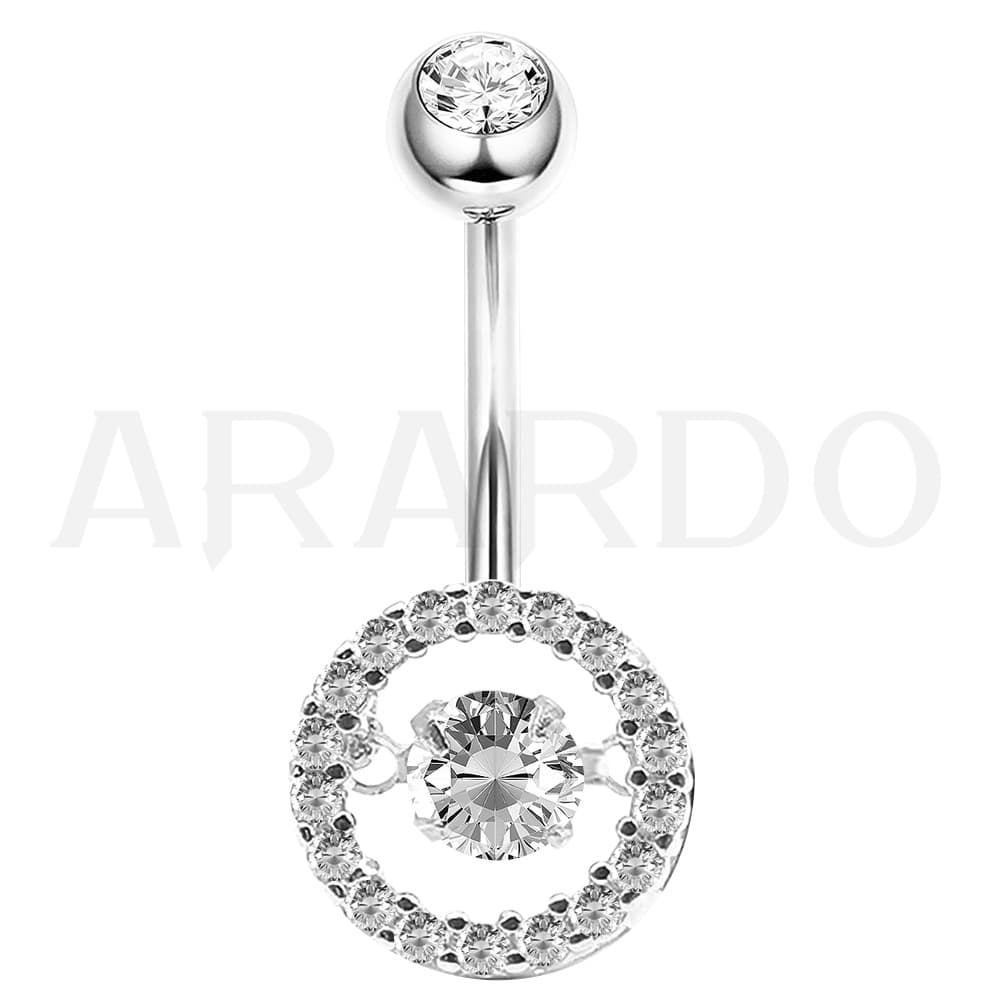 Sterling Silver Belly Button Rings S202
