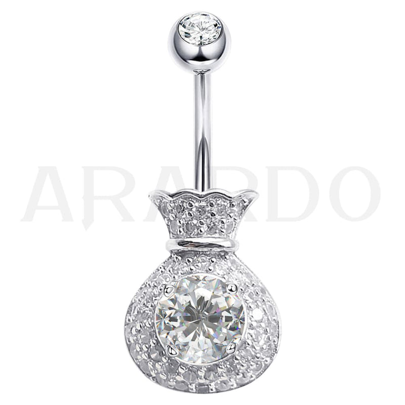 Sterling Silver Belly Button Rings S203