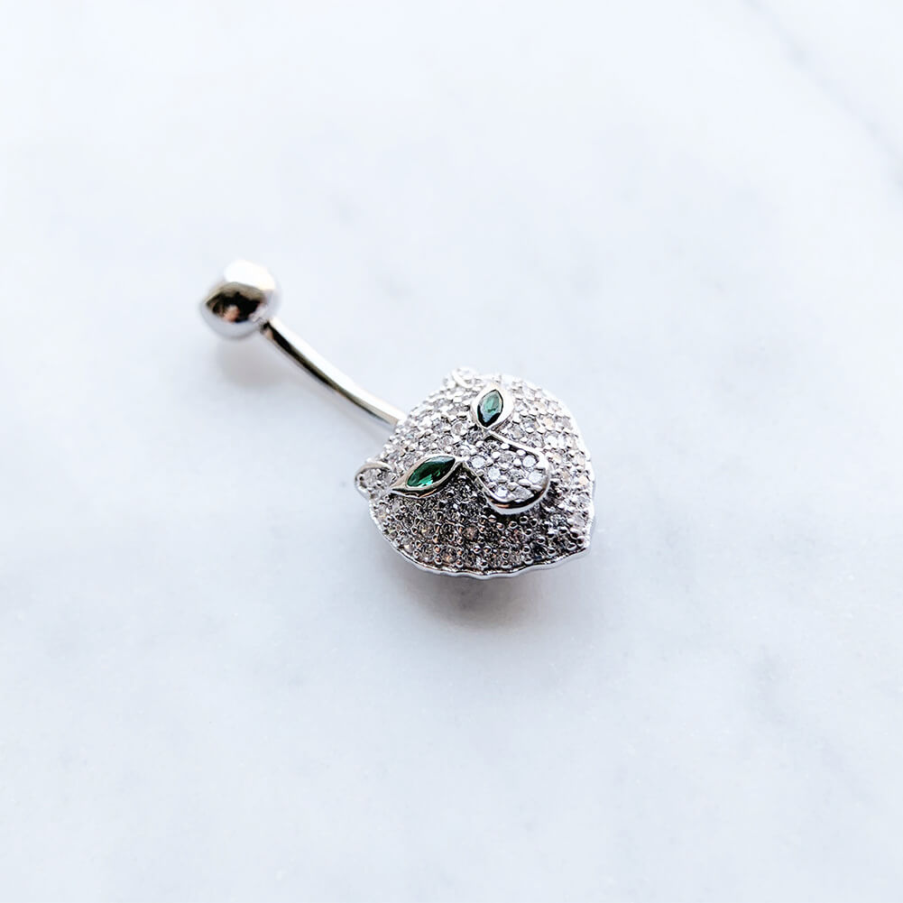 Arardo Sterling Silver Belly Button Rings,Real 925 Sterling Silver,14G Sterling Silver Navel Piercing Rings, Jaguar SS45