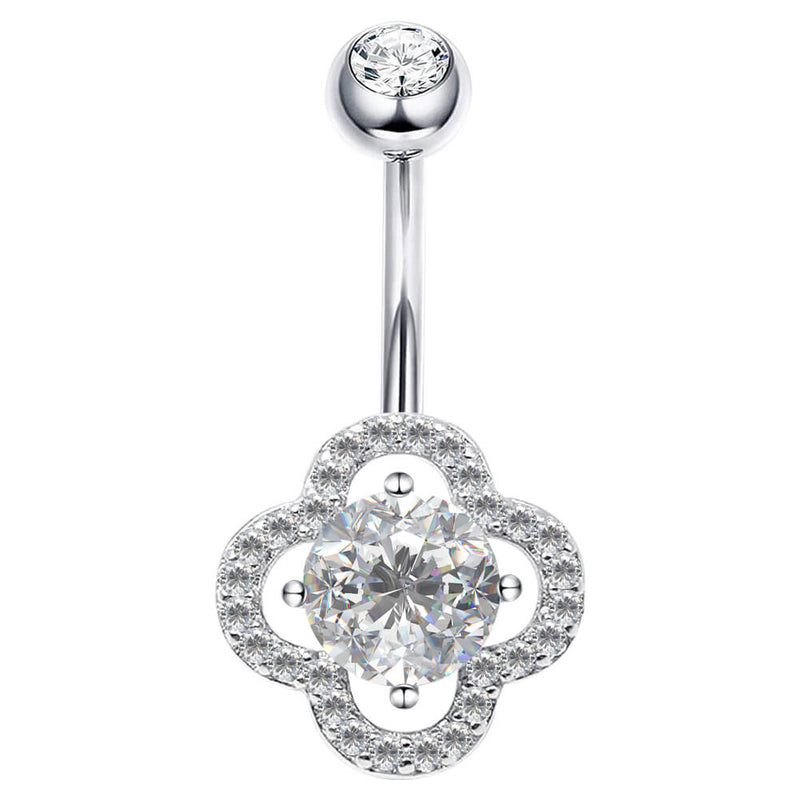 Sterling Silver Belly Button Rings, Real 925 Sterling Silver Belly Piercing, Navel Piercing Rings,Cornus